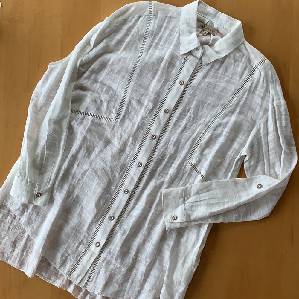 Democracy Cotton Button Tunic M